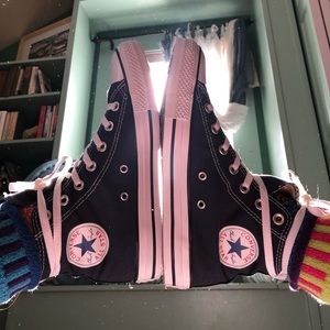 New Converse Navy High Tops